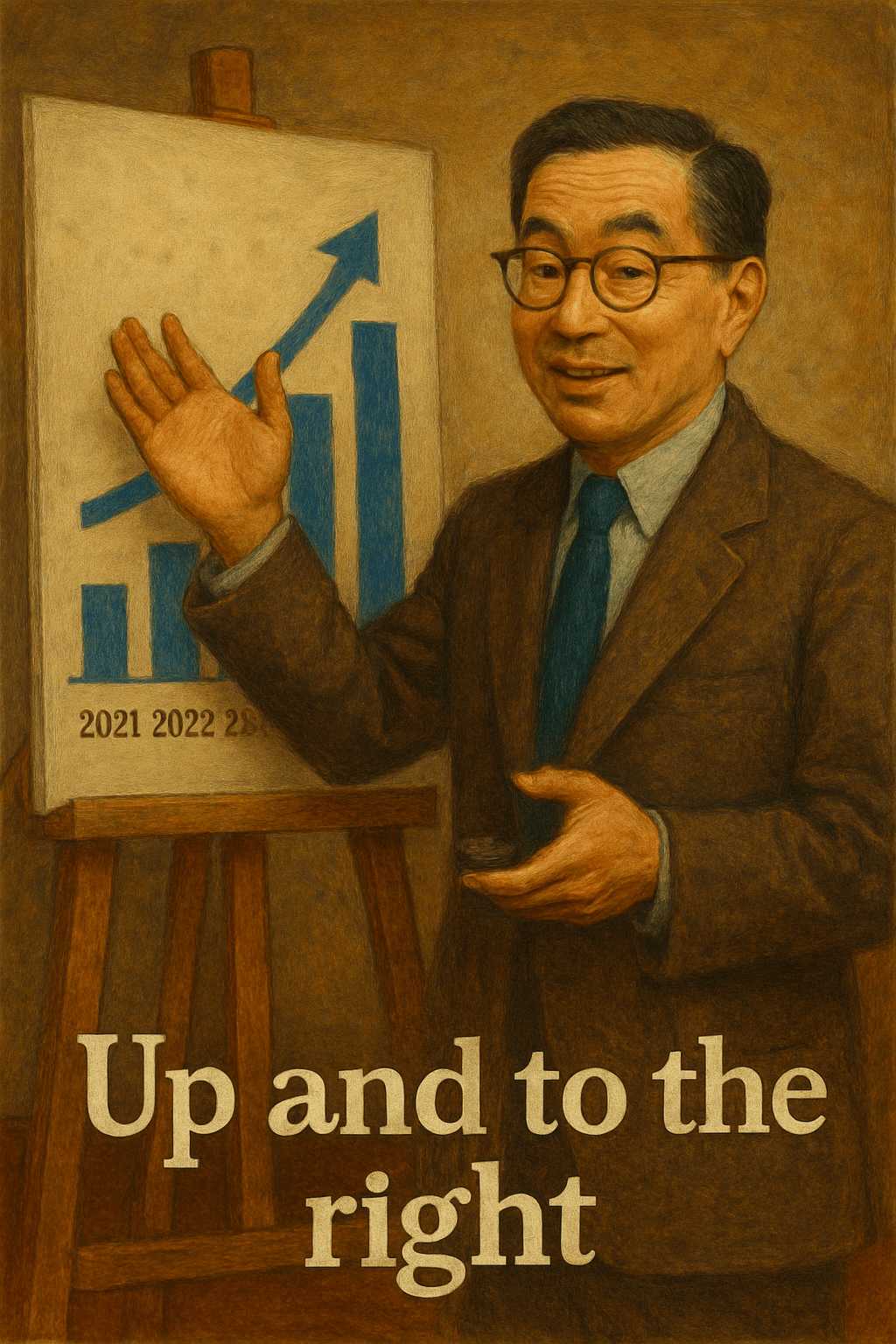 Up and to the&nbsp;right